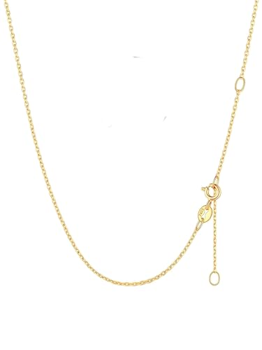 ChicSilver 1.1mm/ 1.5mm 925 Sterling Silver Chains for Women Dainty Thin Silver Necklace Chain for Women - 16/18/20/22/24 Inch - color: 1.5mm Width - Gold, size: 24 Inches Length
