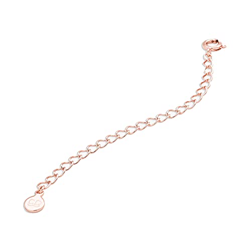 gorjana - 3 in. Extender Chain - Gold, Rose or Silver - Lightweight Design - Spring Ring Closure - color: Rose gold plated