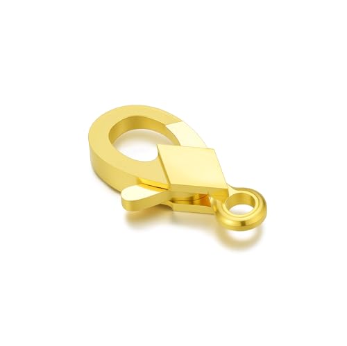 14K Yellow Gold Jewelry Clasp Necklace Extender Clasp Bracelet Extension Connector for DIY Necklace Bracelet Anklet Jewelry Making, 14K Gold Clasp for DIY Jewelry Making (Style 8) - style: Style 8