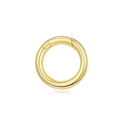 10K Gold Jewelry Clasp Necklace Extender Clasp Bracelet Extension Connector for DIY Necklace Bracelet Anklet Jewelry Making (Style 2-15mm) - style: Style 2-15mm