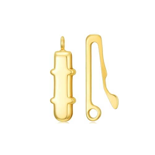 14K Yellow Gold Jewelry Clasp Necklace Extender Clasp Bracelet Extension Connector for DIY Necklace Bracelet Anklet Jewelry Making, 14K Gold Clasp for DIY Jewelry Making (Style 9) - style: Style 9