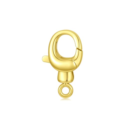 14K Yellow Gold Jewelry Clasp Necklace Extender Clasp Bracelet Extension Connector for DIY Necklace Bracelet Anklet Jewelry Making, 14K Gold Clasp for DIY Jewelry Making (Style 13) - style: Style 13
