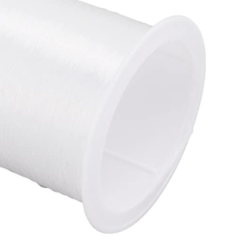Pssopp 142 Yards Clear Nylon String, Wide Application Nylon Cord 0.2mm Crystal String Bead Cord for Craft Jewelry Making Necklace Bracelet