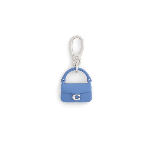COACH Women's Collectible Signature Jewelry Charm - color: Blue/Rhodium