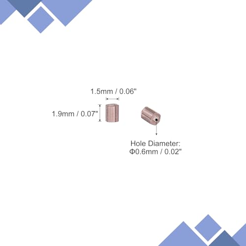 uxcell 1400Pcs Glass Bugle Beads, 1.9x1.5mm Tube Mini Loose Glass Seed Spacer Bead for DIY Earrings Necklaces Bracelets Jewelry Making (Silver-Purple) - color: Silver-Purple, size: 1.9x1.5mm