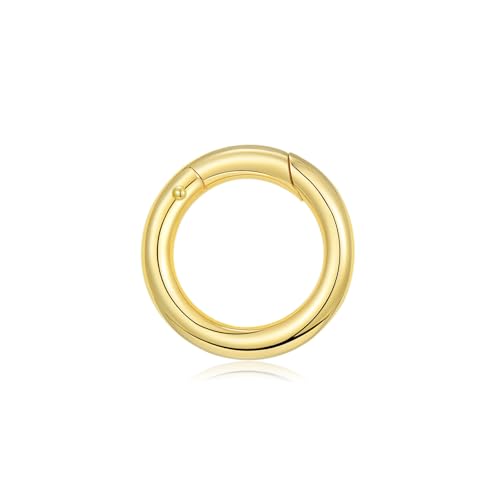 10K Gold Jewelry Clasp Necklace Extender Clasp Bracelet Extension Connector for DIY Necklace Bracelet Anklet Jewelry Making (Style 2-12mm) - style: Style 2-12mm