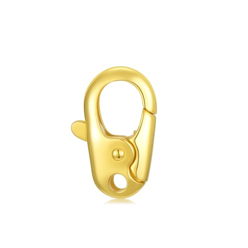 14K Yellow Gold Jewelry Clasp Necklace Extender Clasp Bracelet Extension Connector for DIY Necklace Bracelet Anklet Jewelry Making, 14K Gold Clasp for DIY Jewelry Making (Style 15) - style: Style 15