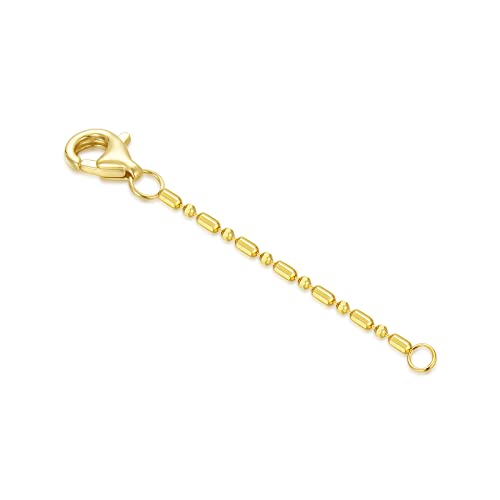 14k Gold Necklace & Bracelet Extender Chain, Adjustable Extension Chain for Necklace & Anklet - color: Style 18, size: 1inch