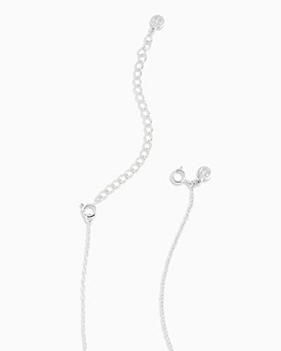 gorjana - 3 in. Extender Chain - Gold, Rose or Silver - Lightweight Design - Spring Ring Closure - color: Silver plated