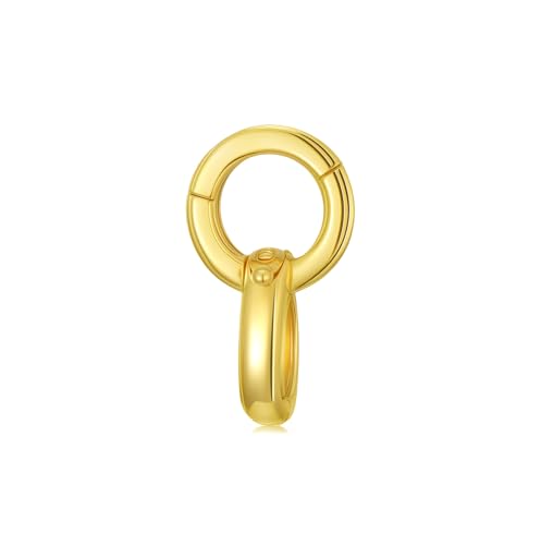 14K Yellow Gold Jewelry Clasp Necklace Extender Clasp Bracelet Extension Connector for DIY Necklace Bracelet Anklet Jewelry Making, 14K Gold Clasp for DIY Jewelry Making (Style 4) - style: Style 4