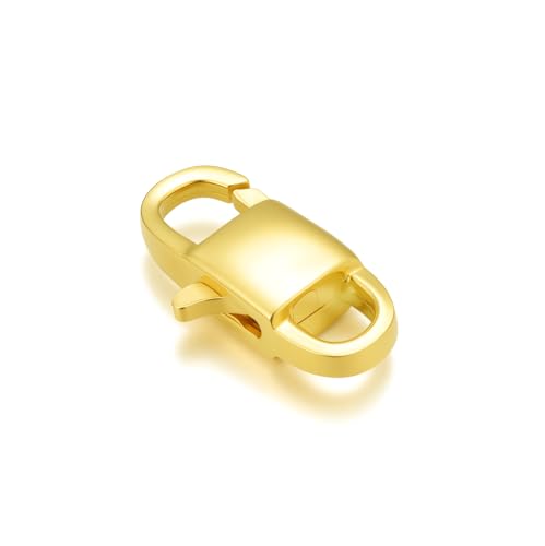 14K Yellow Gold Jewelry Clasp Necklace Extender Clasp Bracelet Extension Connector for DIY Necklace Bracelet Anklet Jewelry Making, 14K Gold Clasp for DIY Jewelry Making (Style 3) - style: Style 3