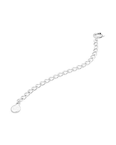 gorjana - 3 in. Extender Chain - Gold, Rose or Silver - Lightweight Design - Spring Ring Closure - color: Silver plated