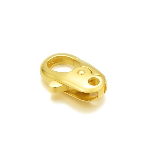 14K Yellow Gold Jewelry Clasp Necklace Extender Clasp Bracelet Extension Connector for DIY Necklace Bracelet Anklet Jewelry Making, 14K Gold Clasp for DIY Jewelry Making (Style 15) - style: Style 15