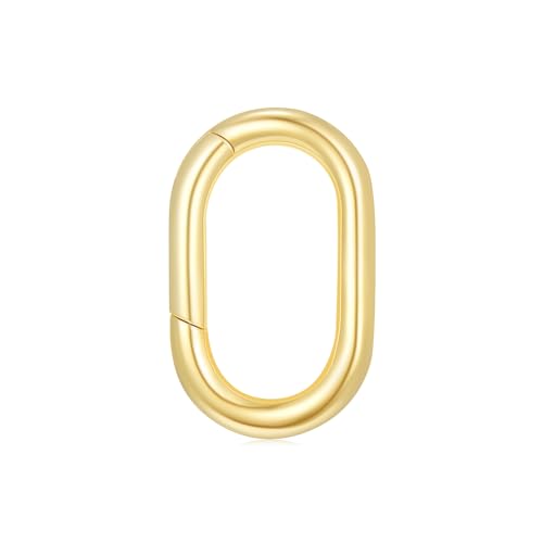 14K Gold Jewelry Clasp Necklace Extender Clasp Bracelet Extension Connector for DIY Necklace Bracelet Anklet Jewelry Making (Style 3) - size: Style 3-Yellow
