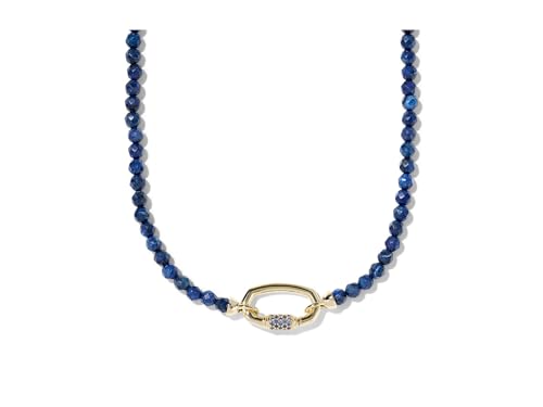Kendra Scott, Women's, Emery Beaded Strand Necklace - color: Gold Dark Blue Qrtz