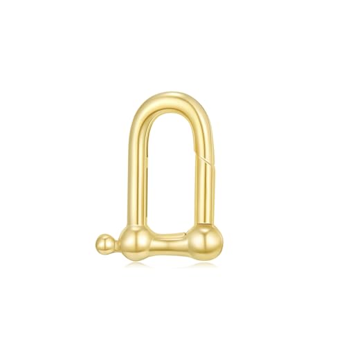 14K Gold Jewelry Clasp Necklace Extender Clasp Bracelet Extension Connector for DIY Necklace Bracelet Anklet Jewelry Making (Style 6) - size: Style 6-Yellow