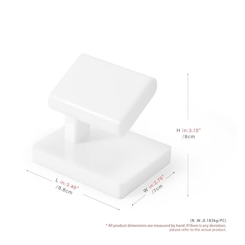 Oirlv Acrylic Jewelry Display Single Watch Stand for Men Acrylic Bracelet Watch Holder for Women (White) - color: Porcelain white YJ12602