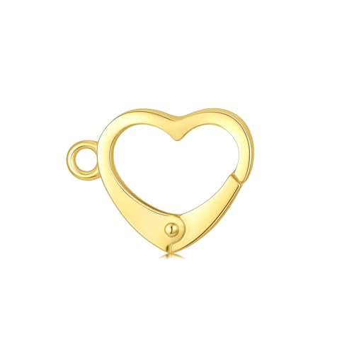 14K Yellow Gold Jewelry Clasp Necklace Extender Clasp Bracelet Extension Connector for DIY Necklace Bracelet Anklet Jewelry Making, 14K Gold Clasp for DIY Jewelry Making (Style 17) - style: Style 17