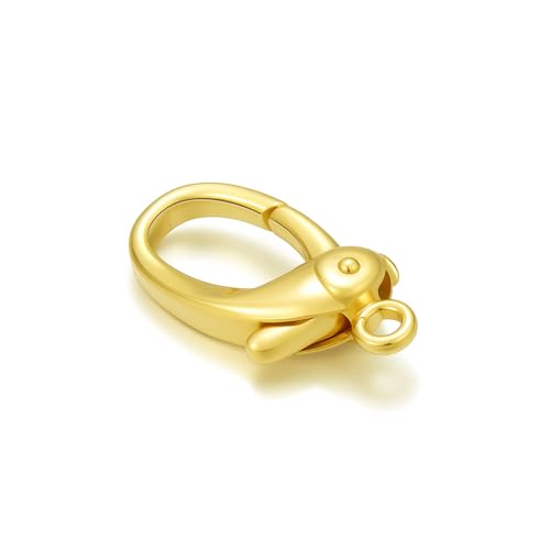 14K Yellow Gold Jewelry Clasp Necklace Extender Clasp Bracelet Extension Connector for DIY Necklace Bracelet Anklet Jewelry Making, 14K Gold Clasp for DIY Jewelry Making (Style 16) - style: Style 16