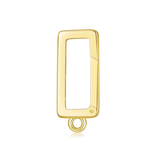 14K Gold Jewelry Clasp Necklace Extender Clasp Bracelet Extension Connector for DIY Necklace Bracelet Anklet Jewelry Making (Style 2) - size: Style 2-Yellow