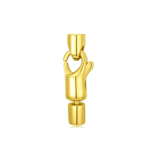 14K Yellow Gold Jewelry Clasp Necklace Extender Clasp Bracelet Extension Connector for DIY Necklace Bracelet Anklet Jewelry Making, 14K Gold Clasp for DIY Jewelry Making (Style 10) - style: Style 10