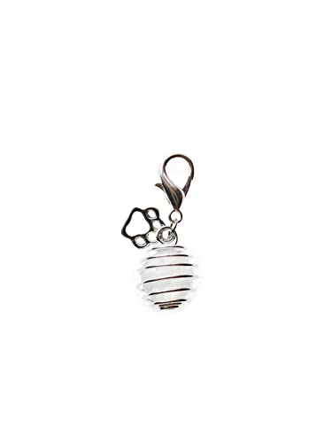 crystal pet collar charms,cat collar charms, dog collar charms - color: Clear Quartz