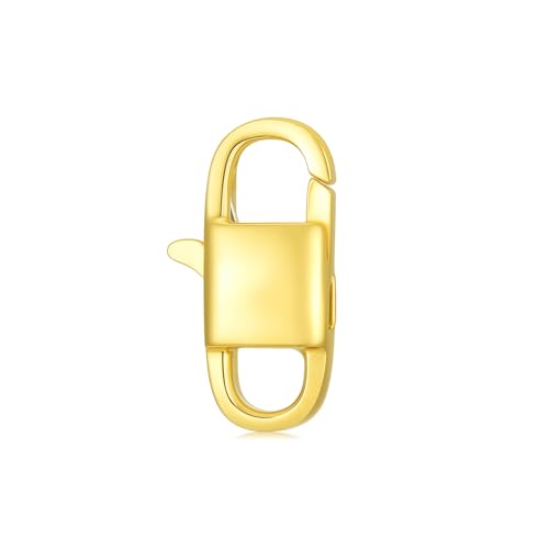 14K Yellow Gold Jewelry Clasp Necklace Extender Clasp Bracelet Extension Connector for DIY Necklace Bracelet Anklet Jewelry Making, 14K Gold Clasp for DIY Jewelry Making (Style 3) - style: Style 3