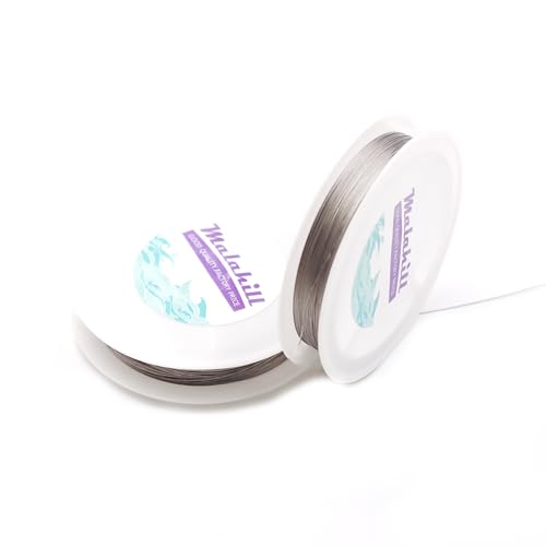 Nylon Coated Stainless Steel Thread for Jewelry Making Beading Cord for Necklace Making 0.6mm*26m - size: 0.6mm
