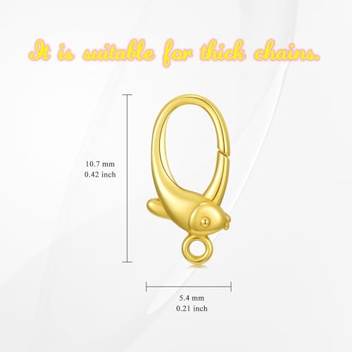 14K Yellow Gold Jewelry Clasp Necklace Extender Clasp Bracelet Extension Connector for DIY Necklace Bracelet Anklet Jewelry Making, 14K Gold Clasp for DIY Jewelry Making (Style 16) - style: Style 16