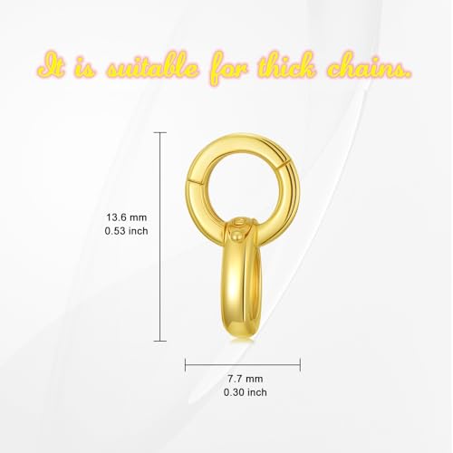 14K Yellow Gold Jewelry Clasp Necklace Extender Clasp Bracelet Extension Connector for DIY Necklace Bracelet Anklet Jewelry Making, 14K Gold Clasp for DIY Jewelry Making (Style 4) - style: Style 4