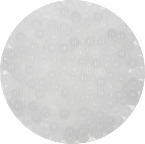 200pcs Glass Beads, 8mm Glass Beads for Barcelet and Jewelry Making DIY Crafts (White) - color: White