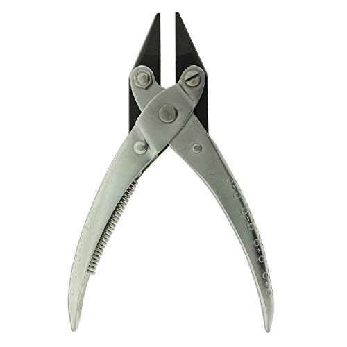 The Beadsmith Chain Nose Parallel Pliers with Spring, 5.5 inches (140mm), Flat Grip for Jewelry Making, Wirework & Repair - style: Chain Nose - 140mm
