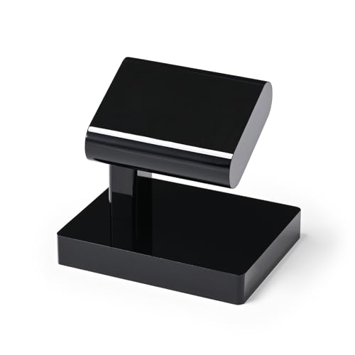 Oirlv Acrylic Jewelry Display Single Watch Stand for Men Acrylic Bracelet Watch Holder for Women (Black) - color: Black YJ12603