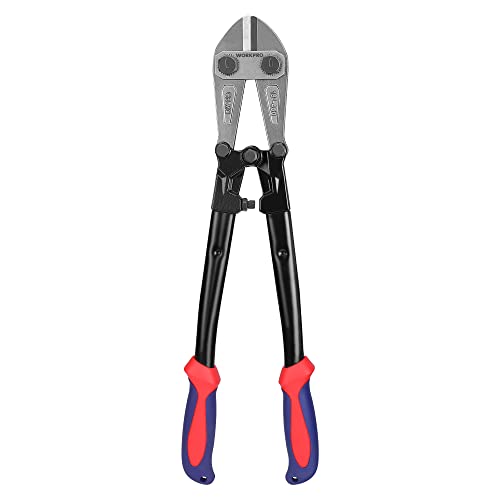 WORKPRO Bolt Cutter, Bi-Material Handle with Soft Rubber Grip, 18", Chrome Molybdenum Steel Blade, W017005A - size: 18", style: Bolt Cutter