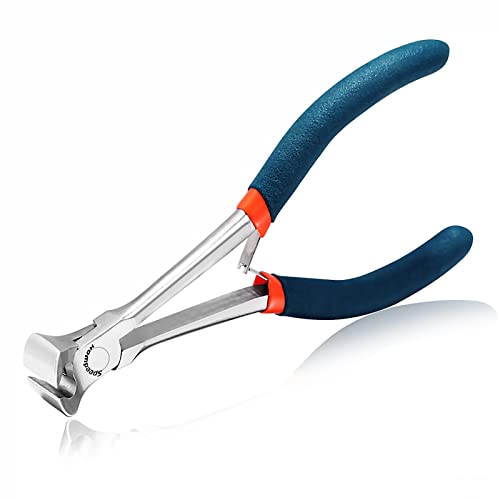 SPEEDWOX End Nippers Long Reach 5-1/2 Inch Mini End Cutting Pliers End Cutters Fine Precision Professional Wire Cutter for Jewelry Making Carpenter Construction Tools Nail Remover Mini Nippers - style: End Cutting Pliers