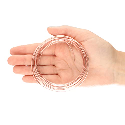The Beadsmith Square Craft Wire - Medium Temper Beading Wire, Rose Gold Color, 18 Gauge, 4 Yards - color: Rose Gold, size: 18 Gauge, 4 Yard Coil