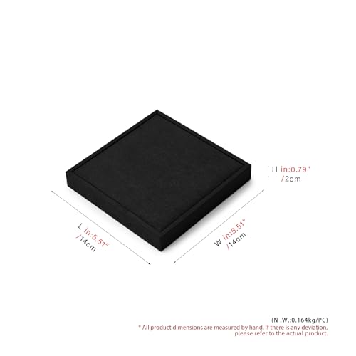 Oirlv Microfiber Jewelry Pendant Display Tray Premium Modular Jewelry Organizer Tray - style: P13709