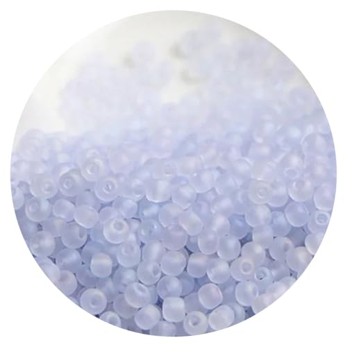 300pcs Matte Colorful Glass Frosted Beads 3mm, Glass Frosted Rice Beads Craft Bead for Jewelry Making Bracelets Necklaces DIY,M12 - color: M12, size: 300pcs-3mm