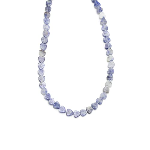 6mm Natural Blue Sodalite Stone Beads Heart Shape Cute Fine Gems Spacer Beads Fit Jewelry Making DIY Exquisite Necklace Bracelet Accessory - color: Blue Sodalite