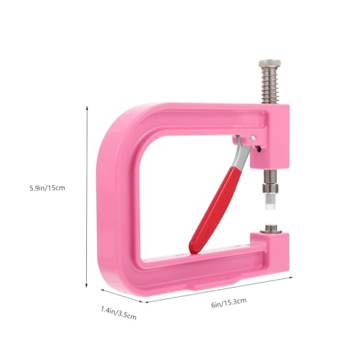 Wakauto Pink Craft Beads & Rivet Setting Machine Tool Kit - 1 Set Fixing Machine for Clothing, Handbags, Accessories, DIY Crafts with Easy Operation