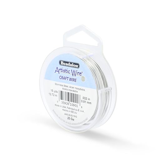Artistic Wire, 20 Gauge Stainless Steel Craft Wire, 15 yd - size: 20 Gauge, style: Retail
