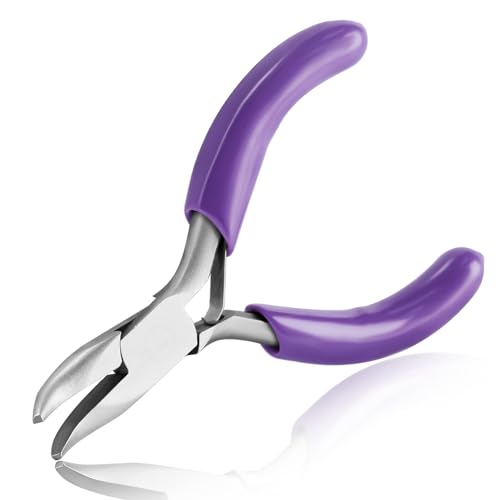 SPEEDWOX Mini Bent Nose Pliers - Jewelry Making Tools with Curved Small Pliers - style: Bent Nose Pliers