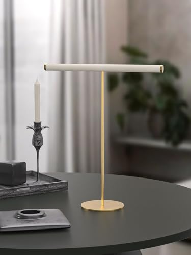 T-Bar Necklace Bracelet Organizer Stand, Velvet Jewelry Hanger Display Stand, Necklace And Bracelet Holder Rack for Men Women (Beige) - color: Beige