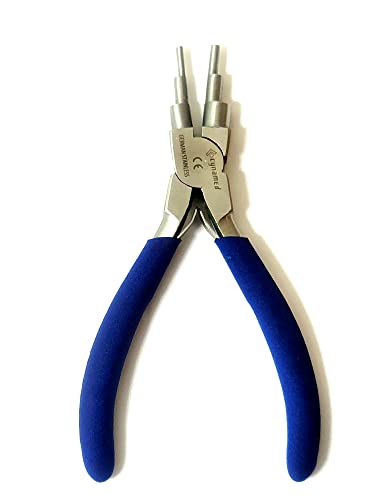 German Heavy Duty Bail Making Pliers,6 IN 1 Wire Looping Forming Pliers, BIG SIZE LOOPING PLIERS 13,16 & 20MM,SMALL LOOPING PLIER, 5, 7,10MM Anti Slip comfort grip handle - style: 6 In 1 Bail Making Plier
