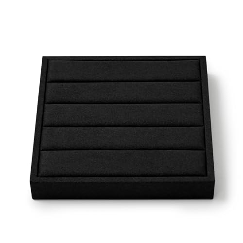 Oirlv Microfiber Velvet Ring Display Stand Small Ring Tray Modular Jewelry Storage & Display Tray - style: P13713