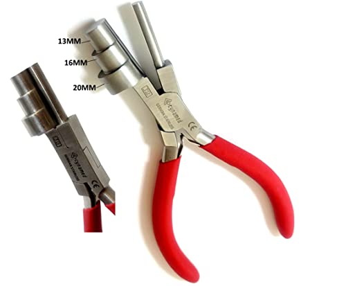 German Heavy Duty Bail Making Pliers -BIG WRAPPER LOOPING, WIRE WORKING,13MM, 16MM, 20MM LOOP, WIRE WRAPPING JEWELRY-WITH NON-SLIP COMFORT GRIP HANDLE