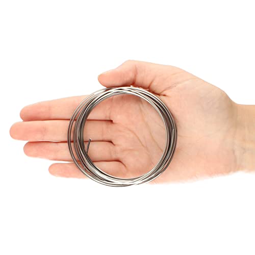 The Beadsmith Square Craft Wire - Medium Temper Beading Wire, Titanium Color, 21 Gauge, 4 Yards - color: Titanium, size: 21 Gauge, 4 Yard Coil