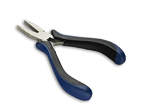 HURON Precision Pliers, Springloaded, Flat Nose, 4.75 In (1/3/10/25/100 pc) (1pc) - style: Flat Nose
