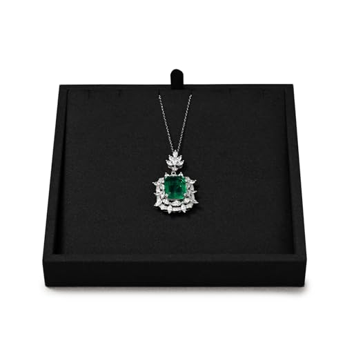 Oirlv Microfiber Jewelry Pendant Display Tray Easy-Assemble Modular Jewelry Tray - style: P13708