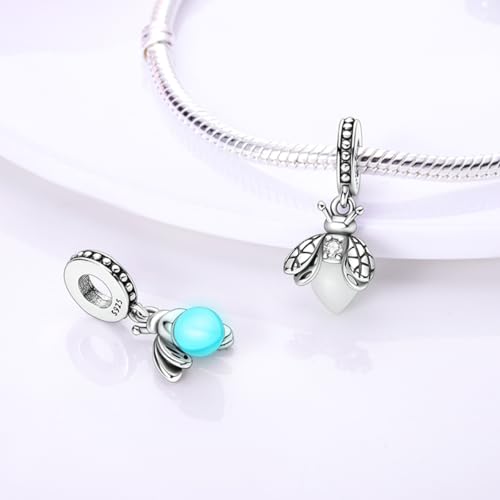925 sterling silver bracelet necklace pendant, women's jewelry gift, dream catcher net bead pendant, suitable for original bracelets, parties, birthday jewelry gifts - color: KJC053